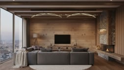 Светильник деревянный подвесной WoodWave