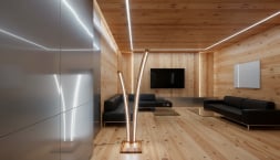 Светильник из дуба напольный WoodWave