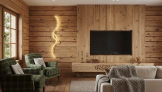 Светильник фигурный из массива ясеня WoodWave