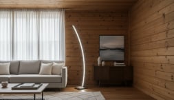 Светильник из ясеня напольный WoodWave