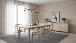 Светильник из лиственницы подвесной WoodWave