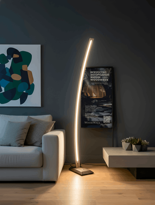 Напольные деревянные светильники Вудвейв