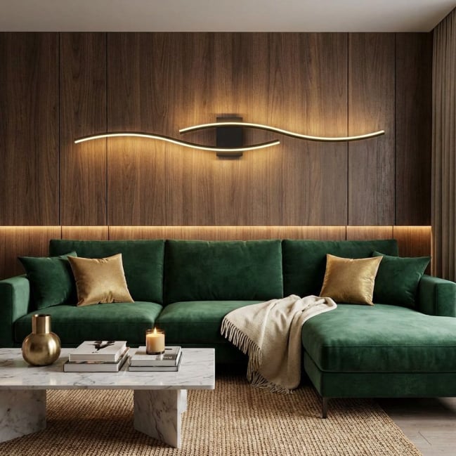 Светильник настенный из ясеня Вудвейв